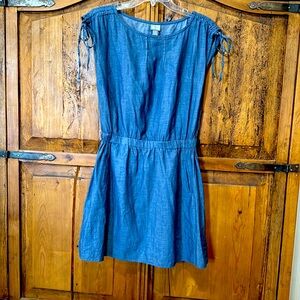 Converse blue denim mini dress